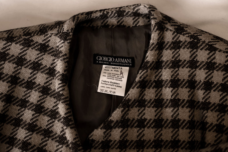 Giorgio Armani Wool Blazer & Scarf Set